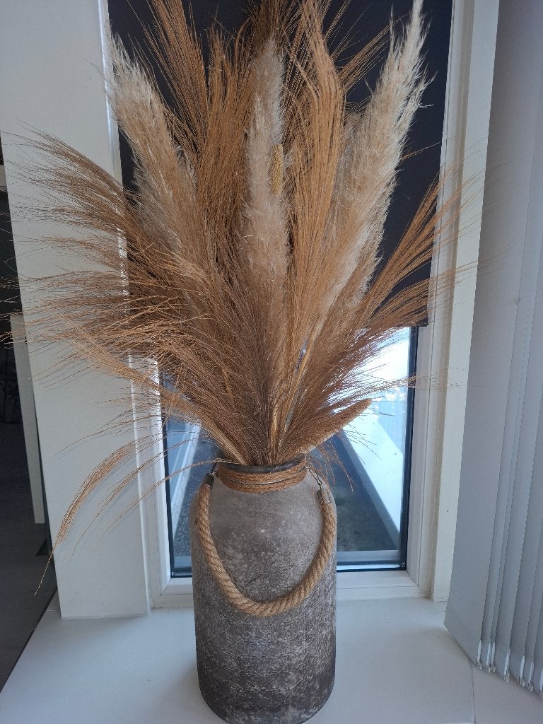 Mooie vaas met pluimen, Ophalen, Overige kleuren, 39 cm, Glas