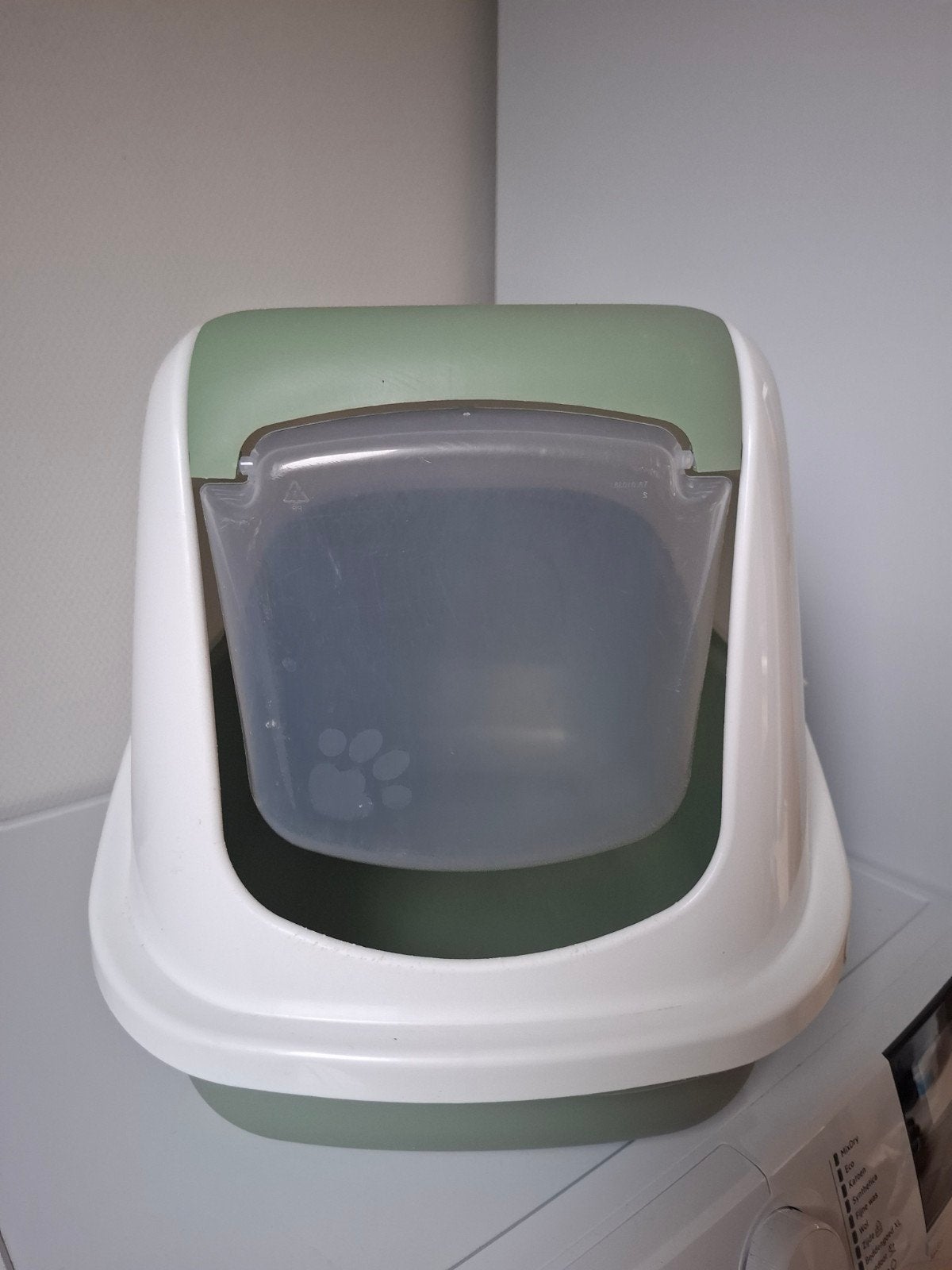 kattenbak, Ophalen, Gebruikt