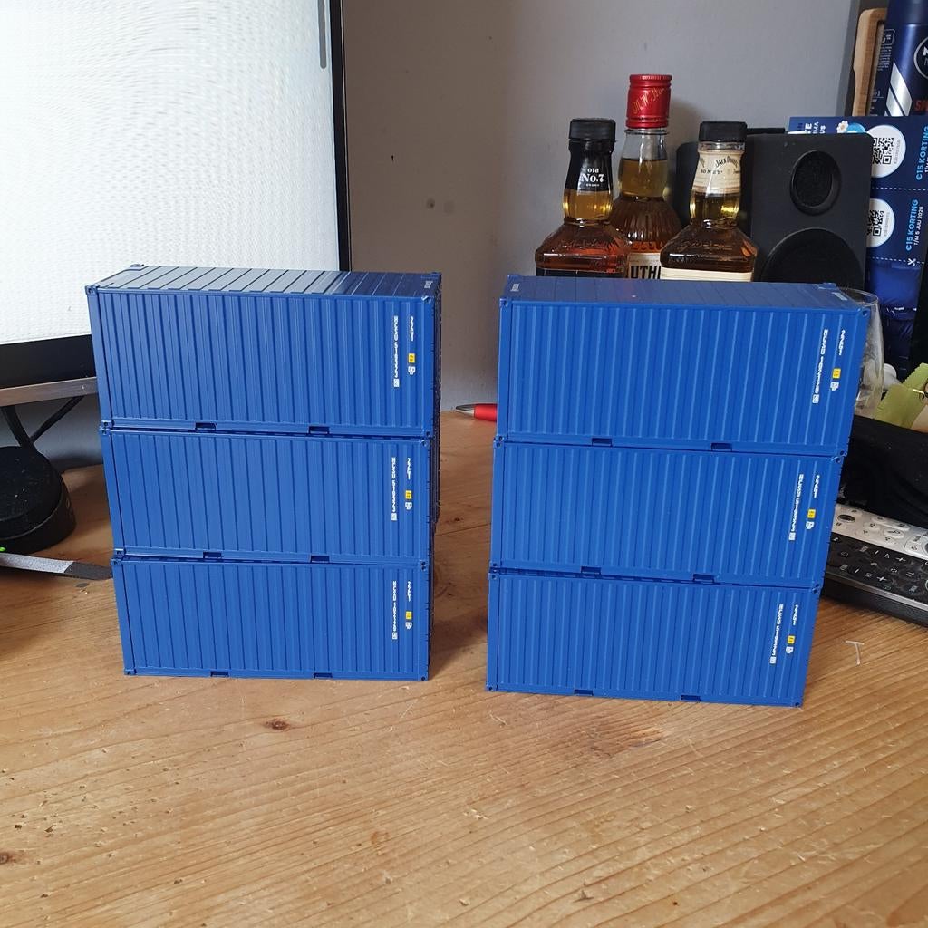 Wsi 20ft containers Voor 17.50 per stuk, Hobby en Vrije tijd, Ophalen of Verzenden, Nieuw, Bus of Vrachtwagen, Wsi