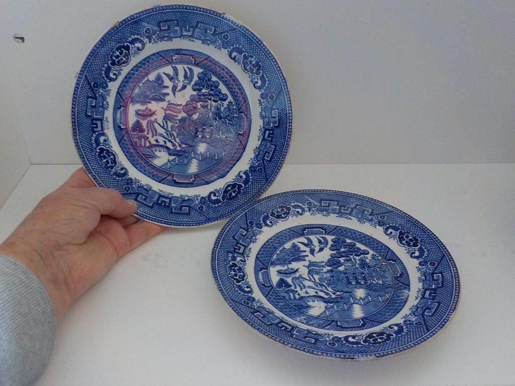 Petrus Regout Willow blauw wandbord, Antiek en Kunst, Ophalen of Verzenden