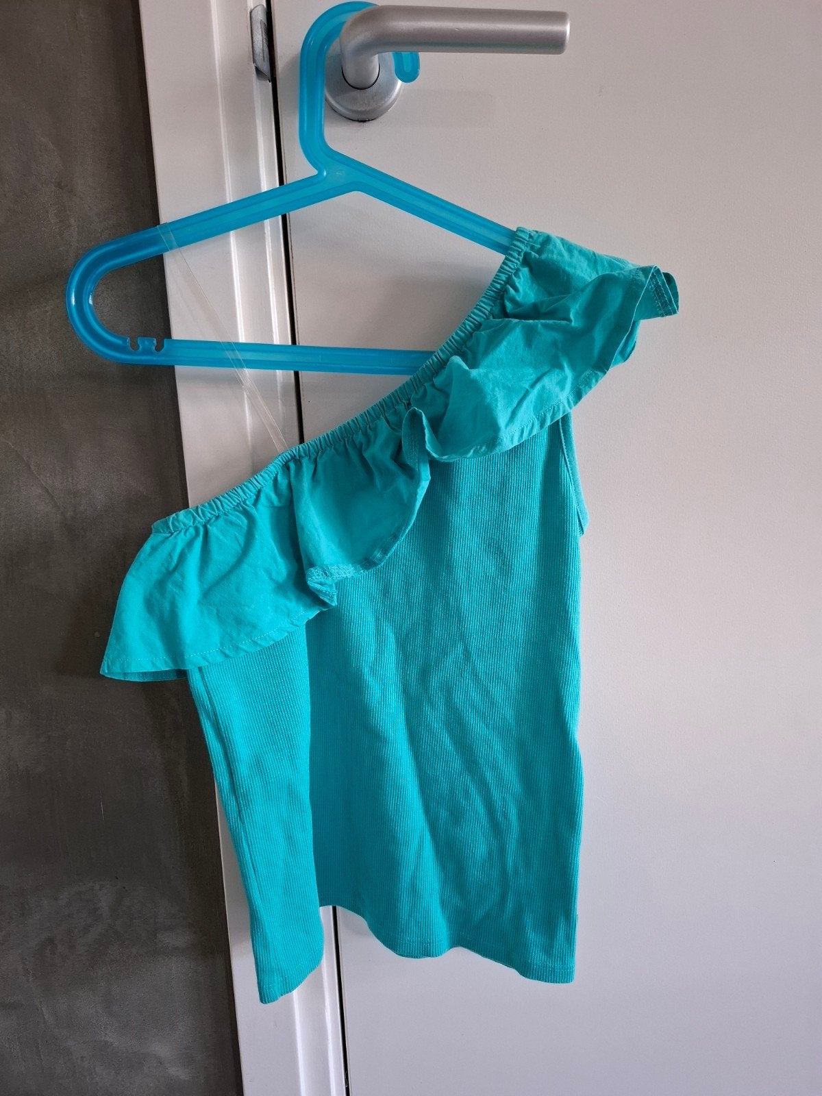 Shirt zonder mouwen (turquoise - 134-140), WE, Meisje, Ophalen of Verzenden, Zo goed als nieuw