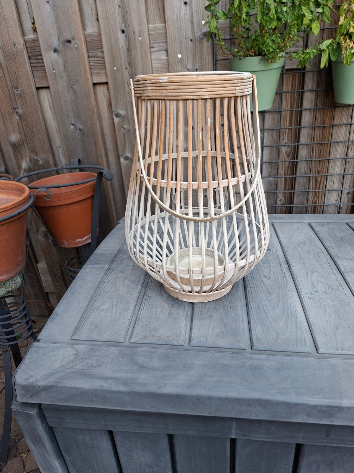 Windlicht, Tuin en Terras, Steen, Minder dan 30 cm, Rond, Ophalen of Verzenden