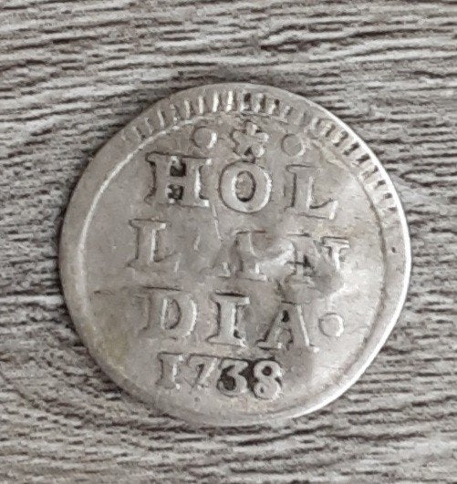 Hollandia zilveren bezemstuiver uit 1738, Ophalen of Verzenden, Vóór koninkrijk, Overige waardes, Zilver