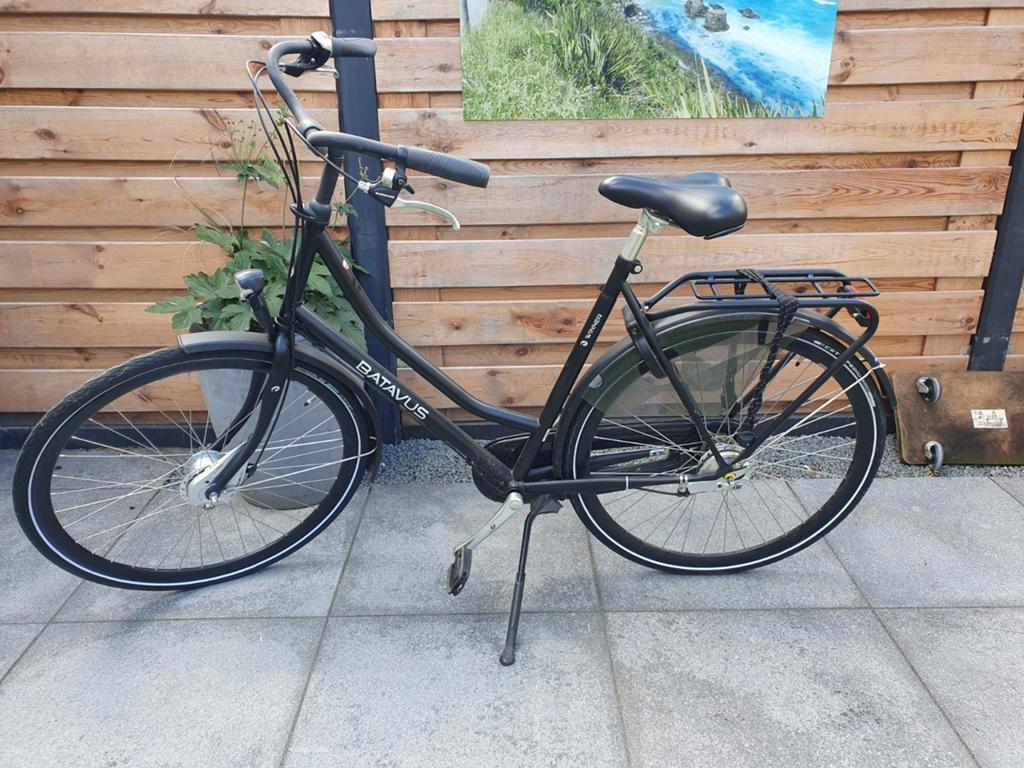 Batavus damesfiets met 3 versnellingen, Ophalen