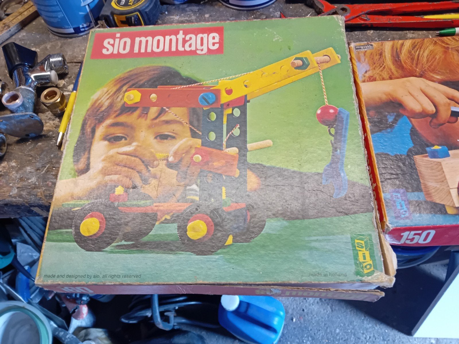 Sio montage oud speelgoed made in Holland, Ophalen of Verzenden, Gebruikt