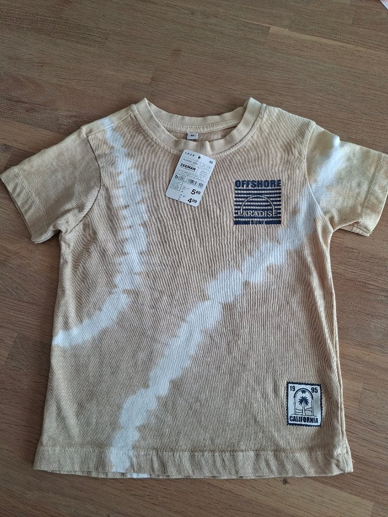 Zeeman T-shirt maat 92 - Nieuw met kaartje, Ophalen of Verzenden, Nieuw, Maat 92