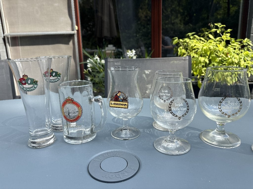 Diverse bierglazen collectie - Verschillende merken, Ophalen of Verzenden, Gebruikt, Glas of Glazen, De Koninck