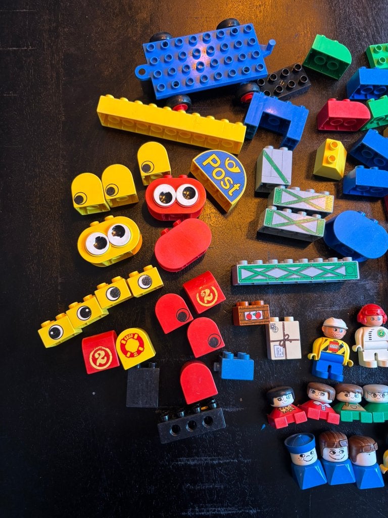 Duplo diverse bouwstenen, poppetjes en voertuigen, Ophalen of Verzenden, Gebruikt, Duplo