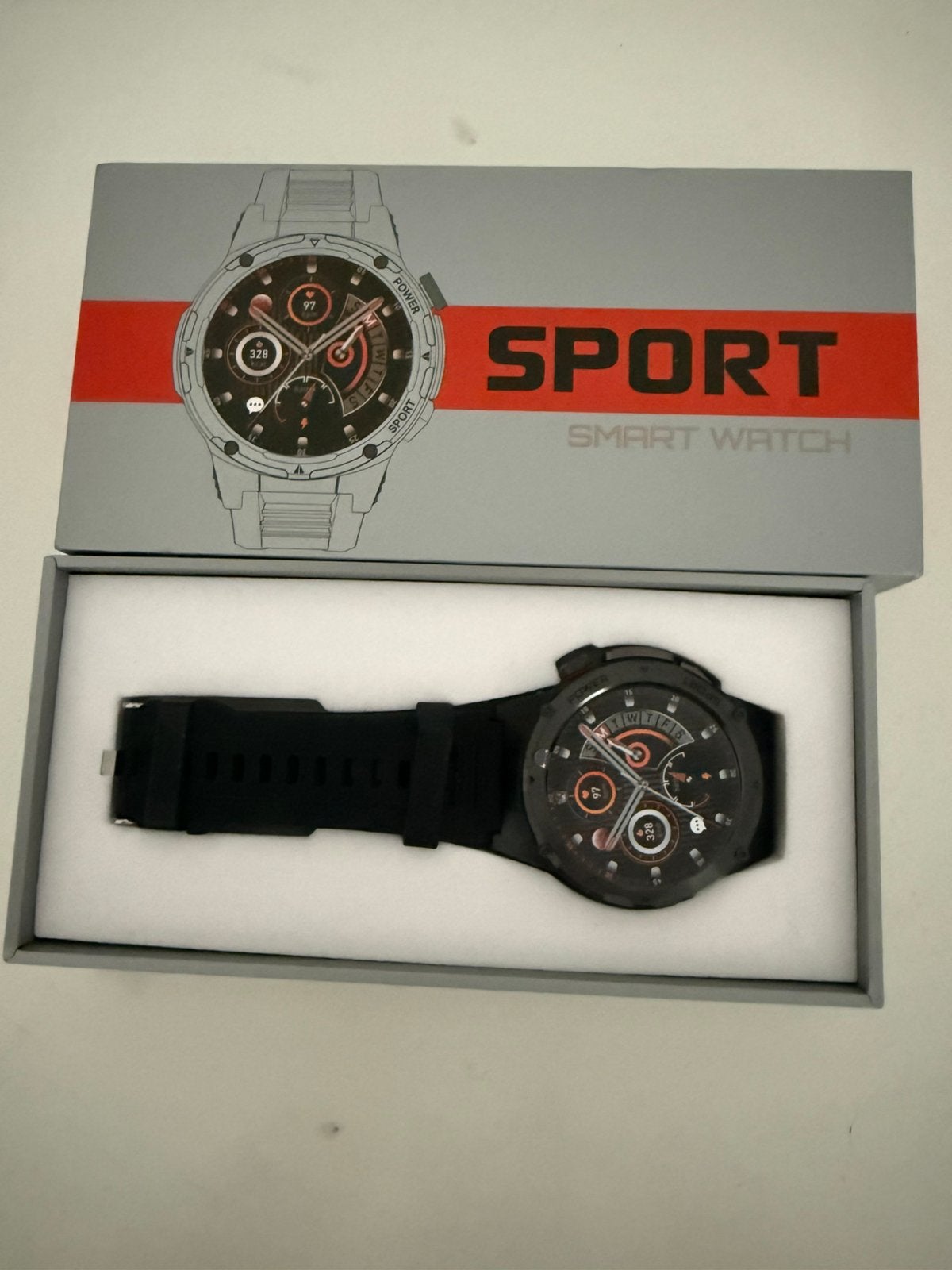 Sport Smartwatch - Nieuw in doos, Ophalen of Verzenden, Nieuw, Zwart, Android