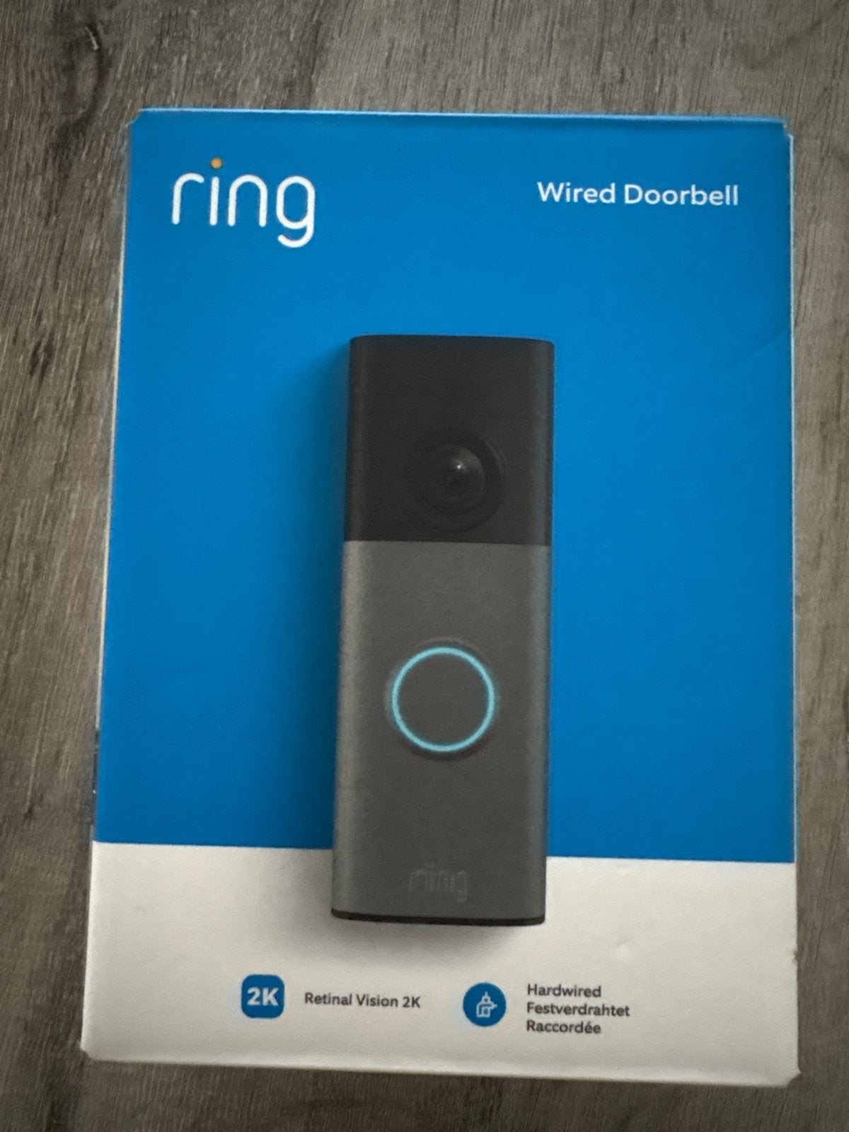 Ring Wired Doorbell - Nieuwstaat, Huis en Inrichting, Ophalen of Verzenden, Zo goed als nieuw, Zwart, Kunststof