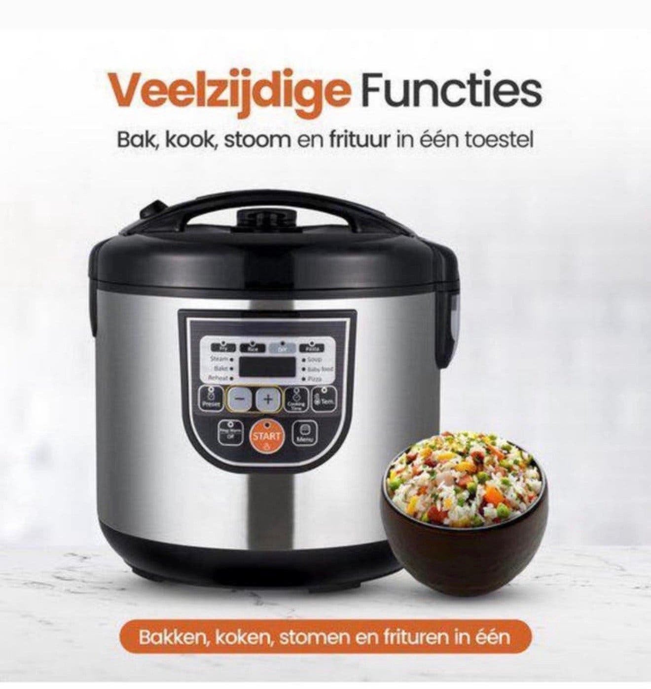 Homestar HS-RC5.0 Digitale Multicooker – 5L – RVS – Nieuw, P, P, Nieuw, Ophalen of Verzenden