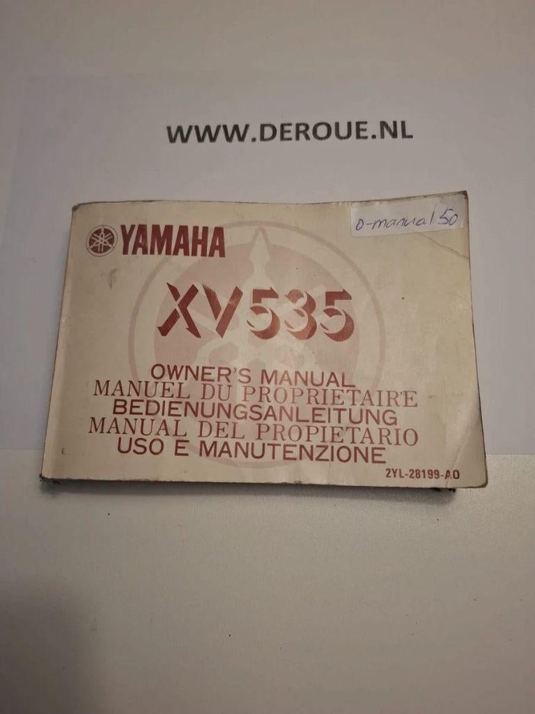 50 0WNERS MANUAL YAMAHA XV535 1989 USED, Ophalen of Verzenden, Yamaha