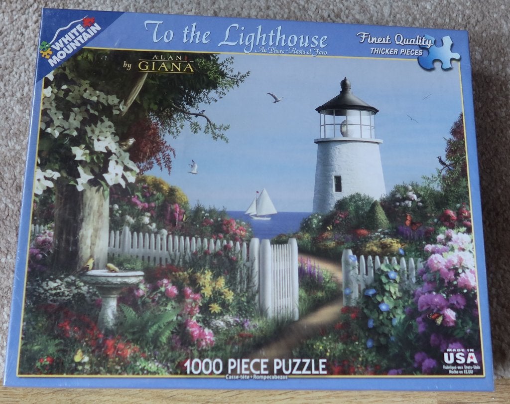 Legpuzzel White Mountain – 1000 stukjes – To The Lighthouse, Ophalen of Verzenden, 500 t/m 1500 stukjes, Nieuw, Legpuzzel
