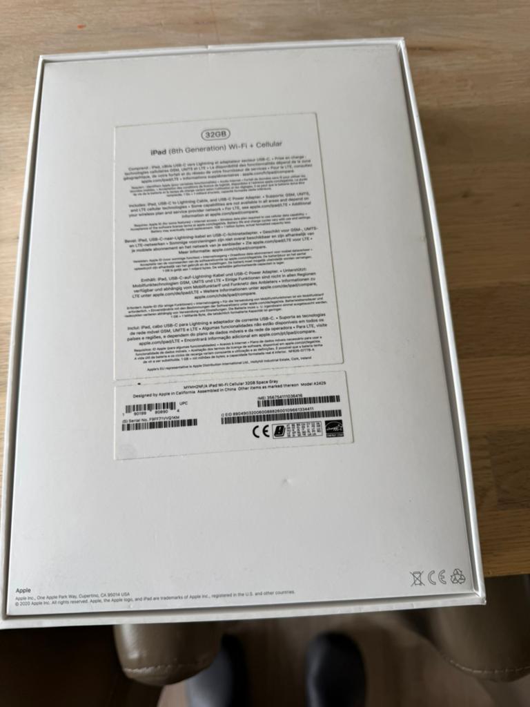 Lege iPad doos., 10 inch, Overige modellen, 32 GB, Ophalen of Verzenden