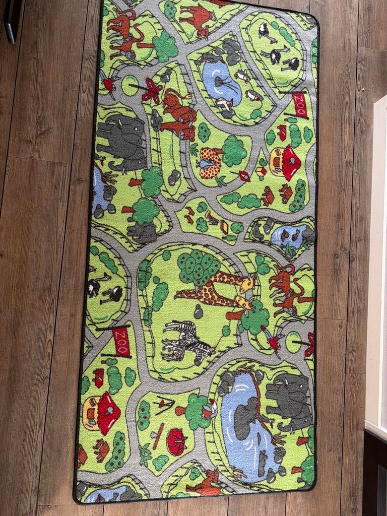 Speelkleed met dieren en wegen, Kinderen en Baby's, Speelgoed | Speelkleden, Ophalen, Zo goed als nieuw