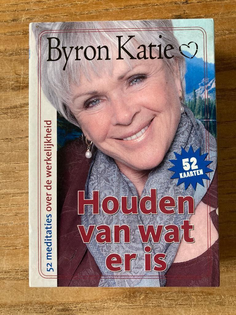 Byron Katie - Houden van wat er is - 52 meditatiekaarten, Spiritualiteit algemeen, Ophalen of Verzenden, Zo goed als nieuw, Byron Katie