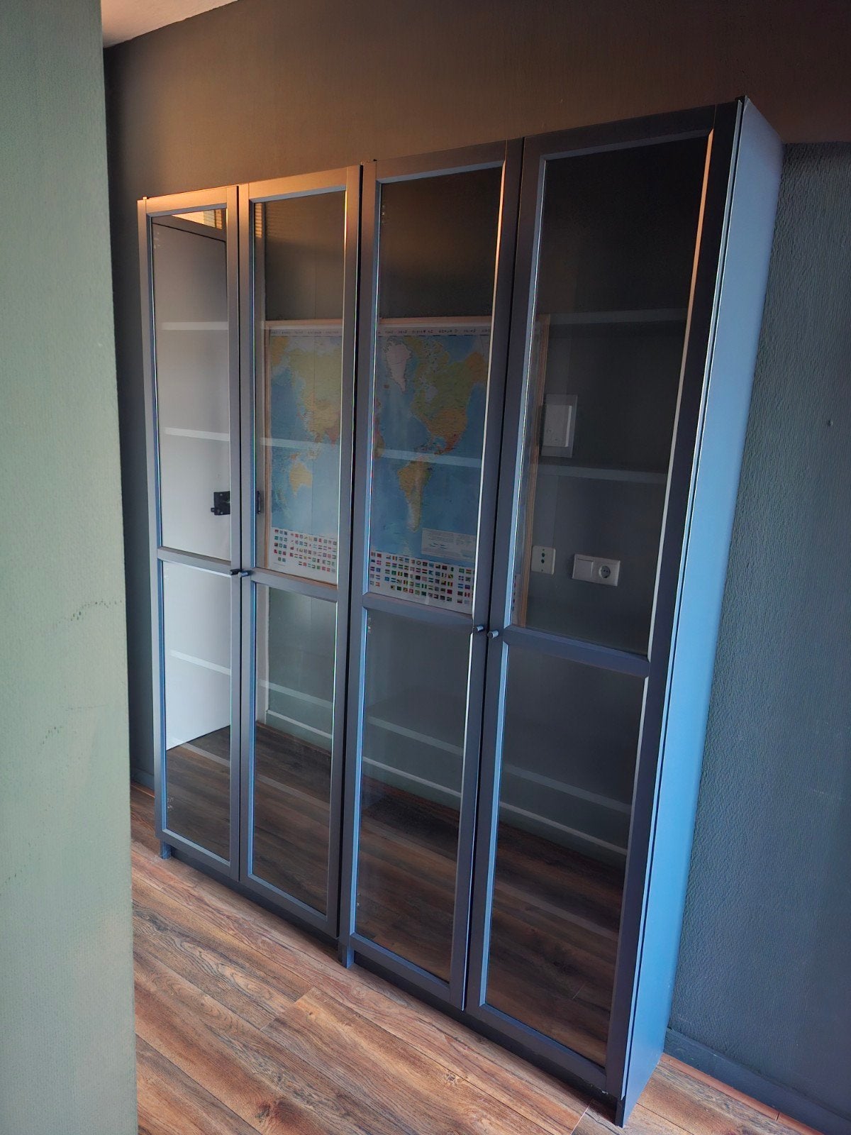2 IKEA BILLY Boekenkasten - Donkerblauw, Huis en Inrichting, Ophalen, 200 cm of meer, 50 tot 100 cm, Zo goed als nieuw