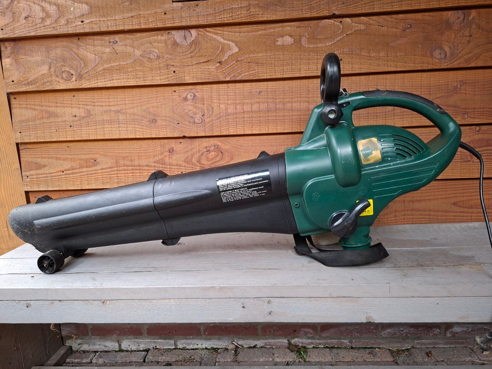 Greenway Bladblazer en Zuiger met Stofzak - 2500W, Tuin en Terras, Bladblazers, Greenway, Gebruikt, Met opvangzak, Handgedragen
