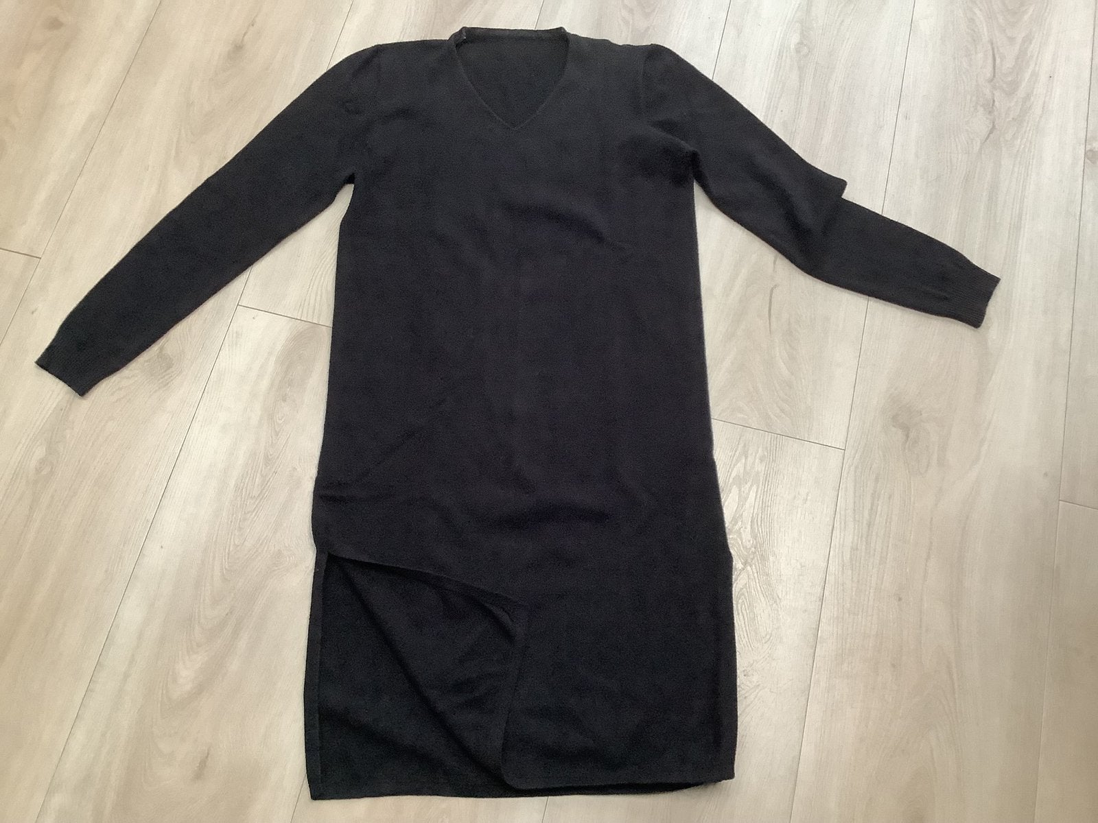 Gebreide jurk maat M, Kleding | Dames, Maat 38/40 (M), Verzenden, Zwart, Knielengte