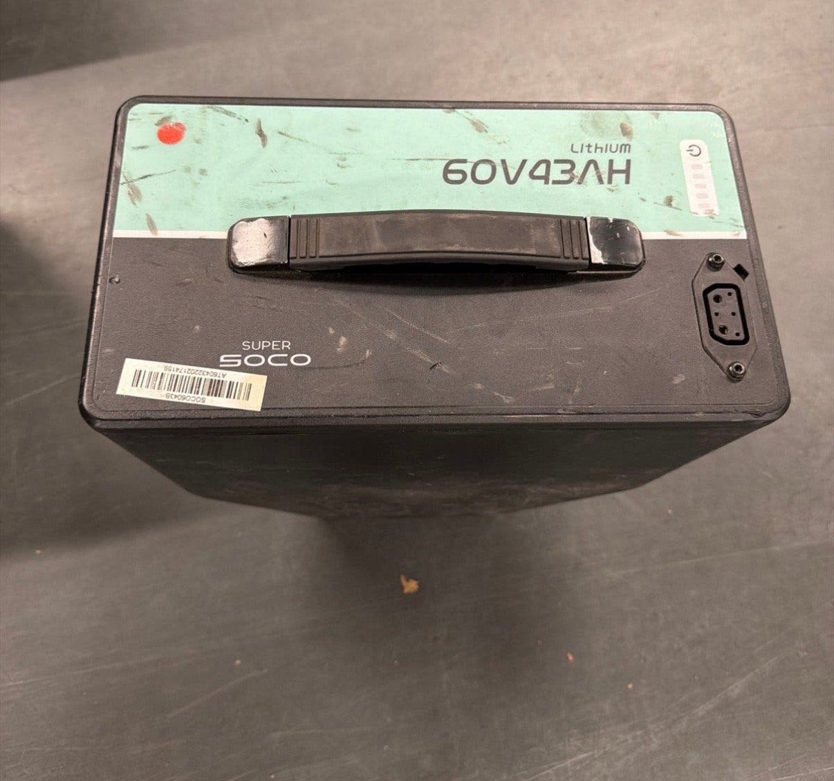 Super Soco 60V 43Ah Lithium Accu - Werkt perfect!, Gebruikt