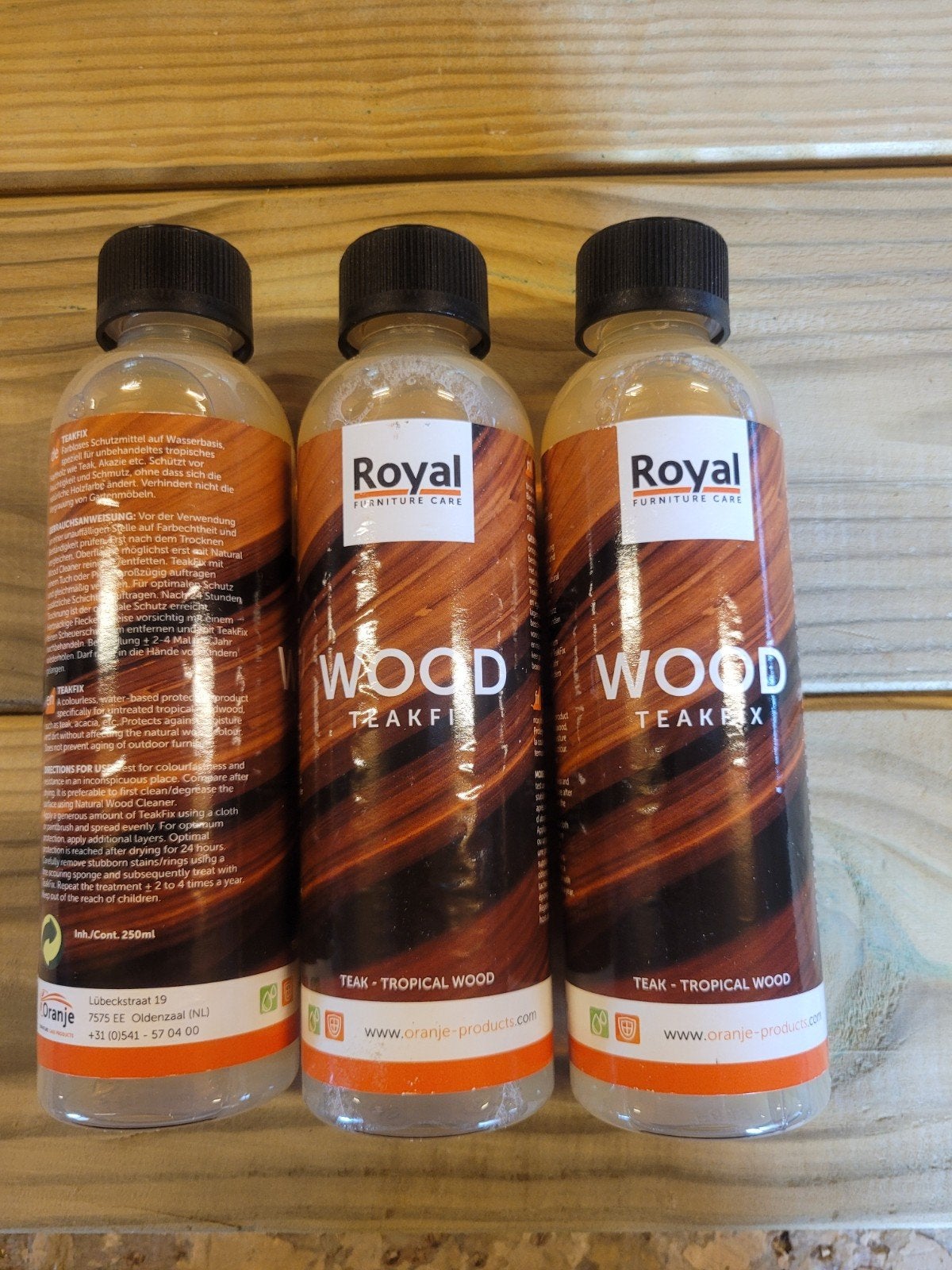 Royal Furniture Care TeakFix Houtbescherming 250ml, Overige materialen, Overige stijlen, Nieuw, Ophalen of Verzenden