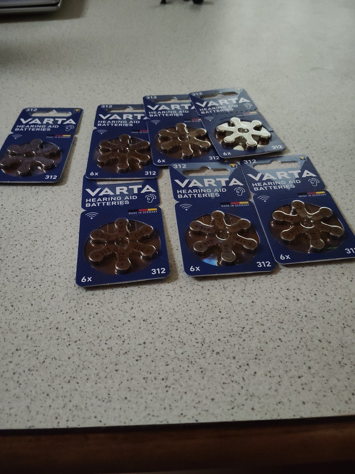 Varta gehoorapparaat batterijen type 312 7x6), Ophalen of Verzenden, Nieuw