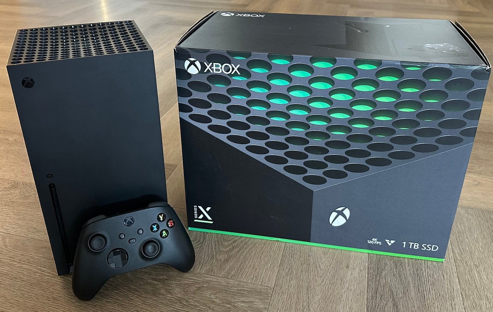 Xbox Series X 1TB + Controller + Doos + Minecraft, Spelcomputers en Games, Ophalen, Zo goed als nieuw, Xbox Series X