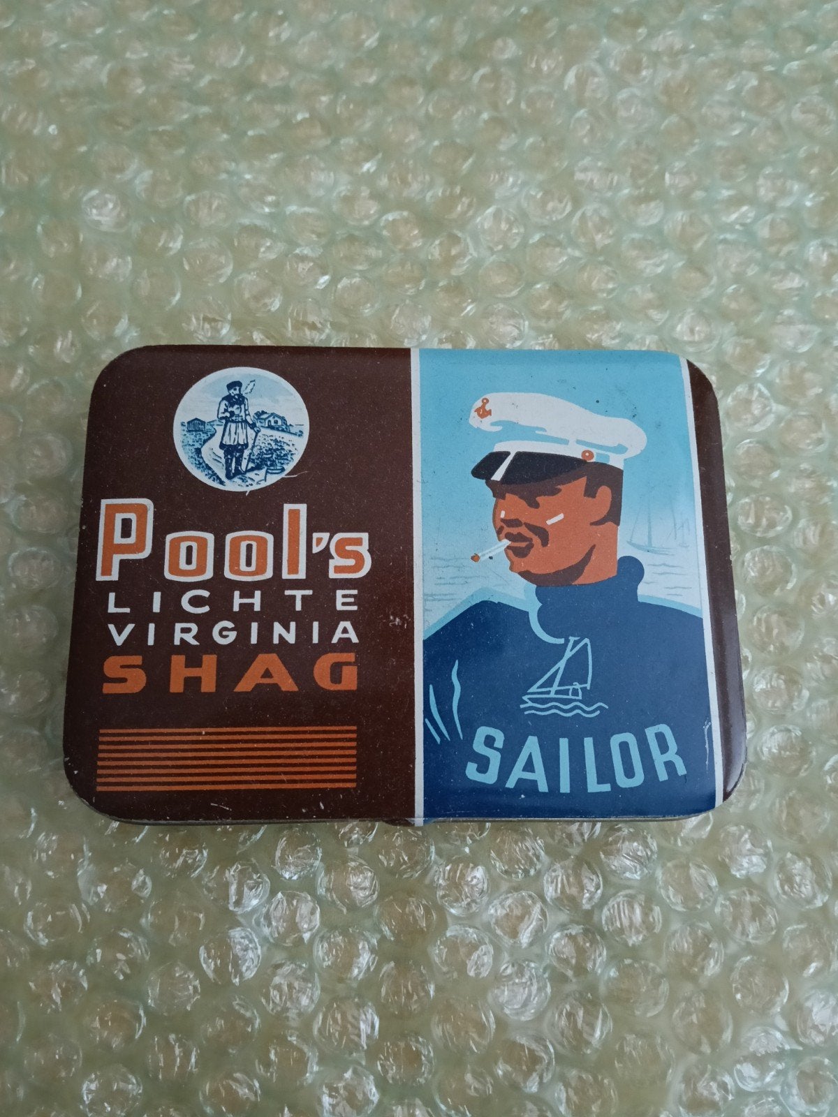 Vintage Pool's Sailor Shag Tabaksblikje - Leeg, Ophalen of Verzenden, Gebruikt, Overige, Overige merken