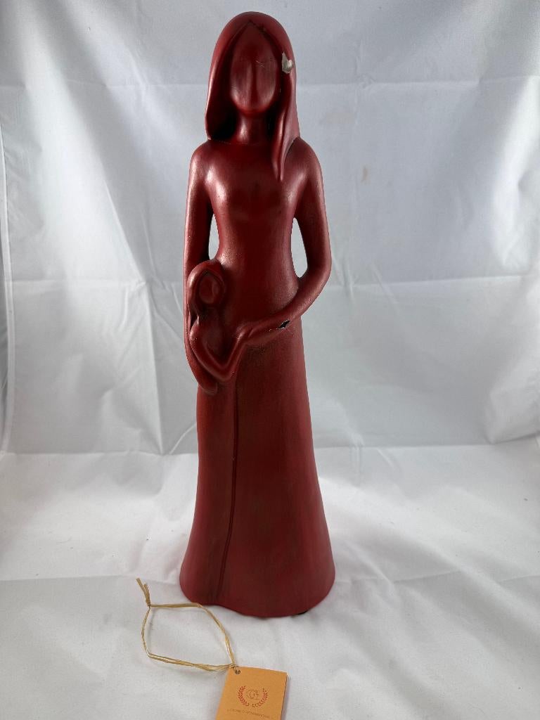 Groot beeld moeder met kind (47 cm) – Ava Collection, Ophalen of Verzenden, Gebruikt, Mens
