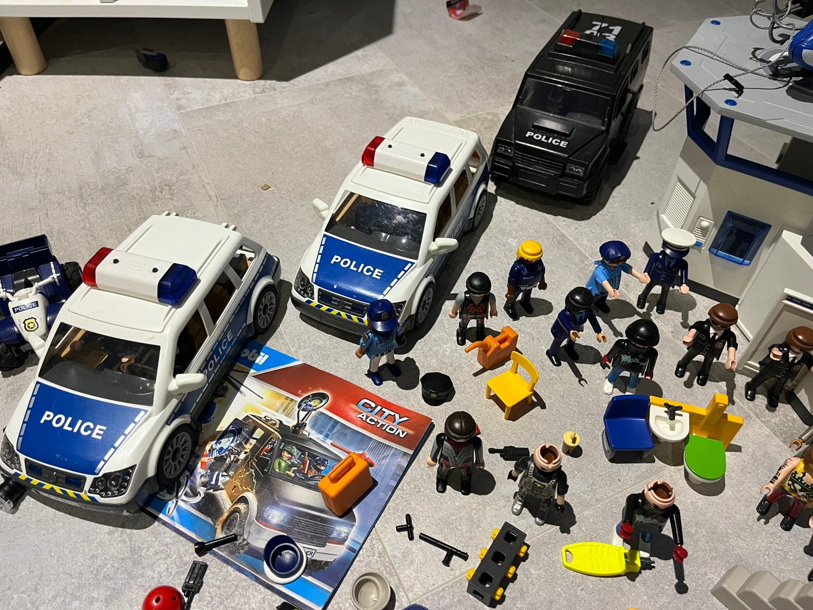 Grote Playmobil Politie verzameling met vele extra’s!, Ophalen of Verzenden, Gebruikt