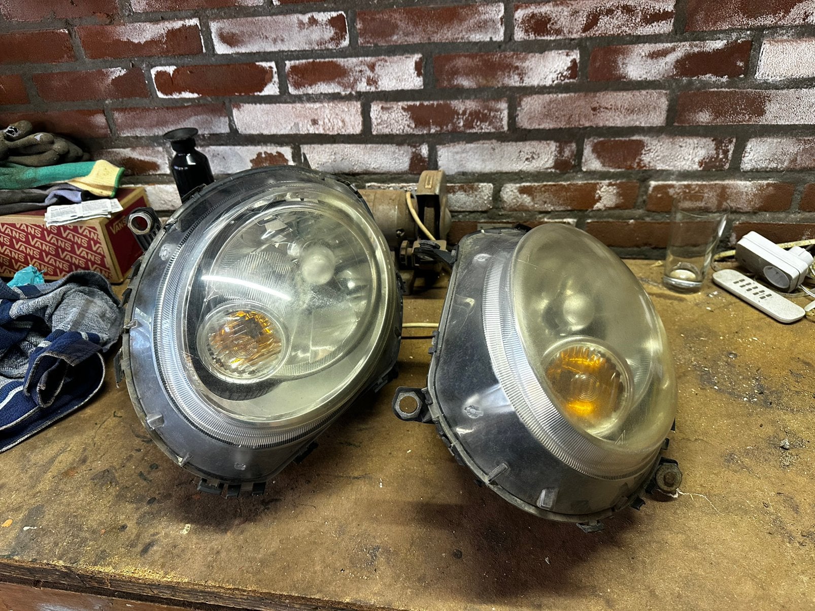 Mini R56 R55 2gen Koplampen, Ophalen of Verzenden, Gebruikt, Mini