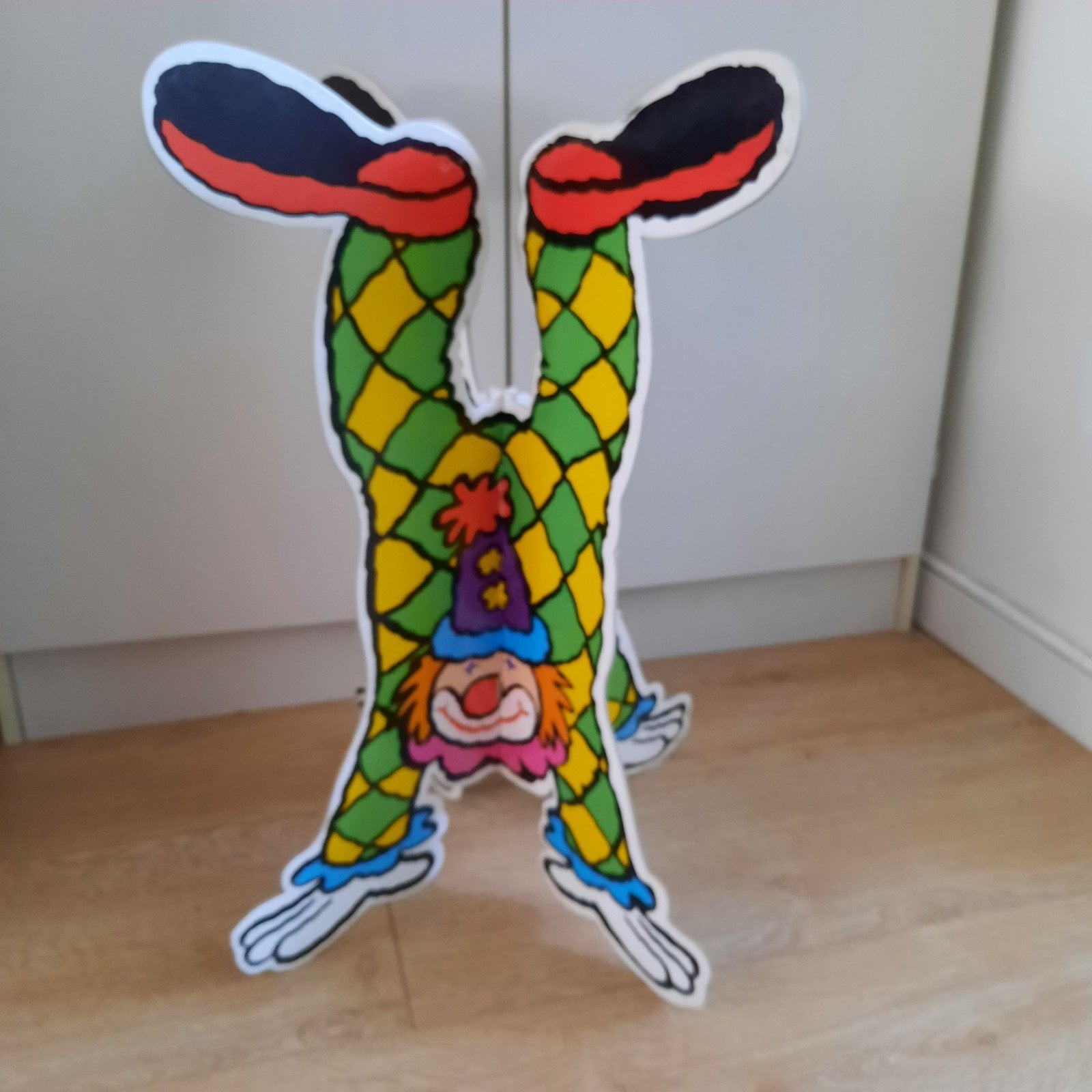 Decoratie clown clowns circus handstand z.g.a.n., Ophalen of Verzenden, Zo goed als nieuw, Versiering, Carnaval