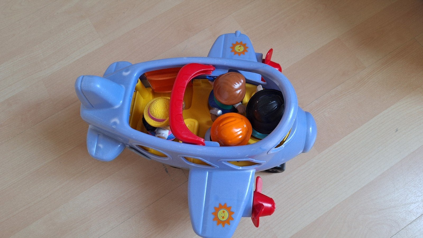 Fisher-Price Little People Vliegtuig met figuren, Ophalen, Zo goed als nieuw, Auto of Voertuig