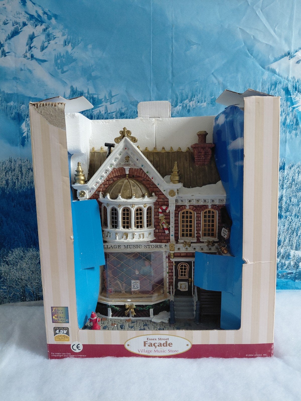 Lemax Facade Music Store, Diversen, Kerst, Ophalen of Verzenden, Zo goed als nieuw