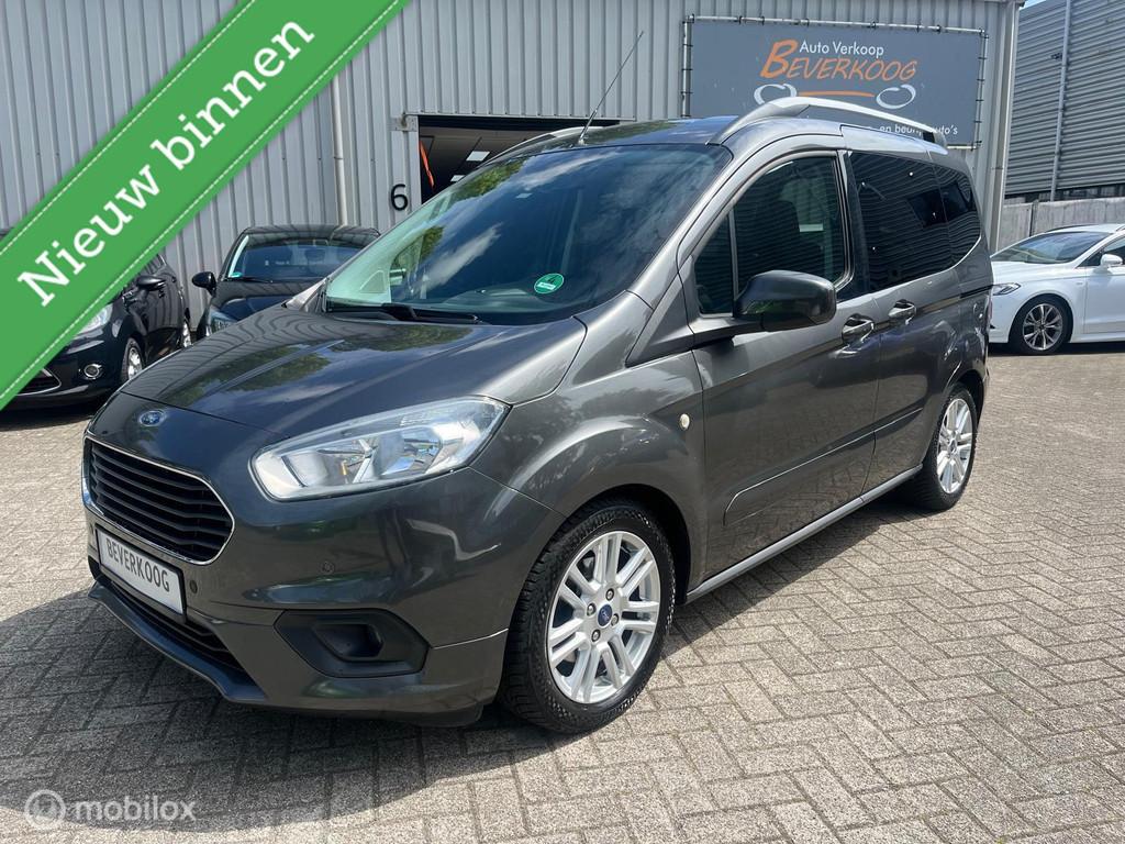 Ford TOURNEO COURIER 1.0 74 KW TITANIUM, Auto's, Voorwielaandrijving, Gebruikt, Zwart, Overige carrosserieën