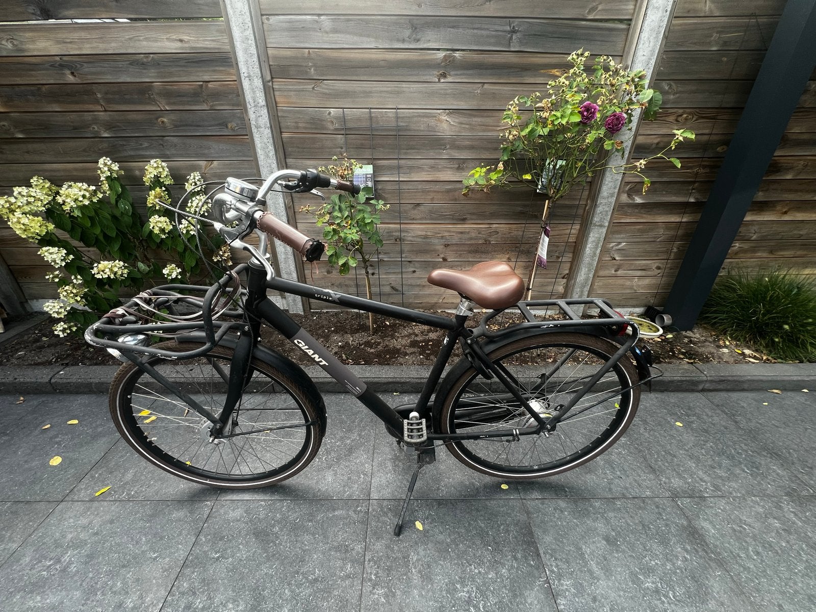 Giant TRIPLE X - L- Transportfiets - Zwart, Gebruikt, Fietsen en Brommers, Fietsen | Heren | Herenfietsen, Ophalen, Gebruikt, Giant