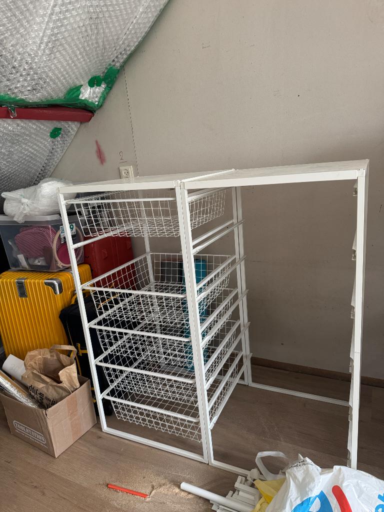 IKEA Jonaxel kast met lade en kledingroede, Huis en Inrichting, Kasten | Kledingkasten, Ophalen, Met plank(en), 100 tot 150 cm