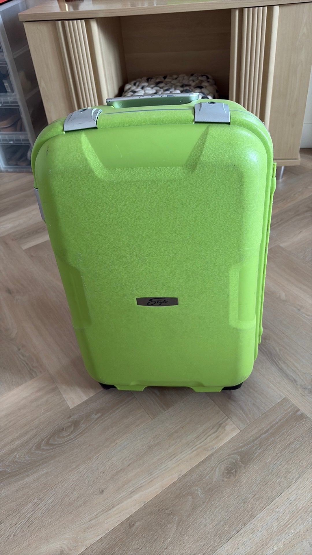 Koffer 60-40 cm. Gebruikt middelgroot, Sieraden, Tassen en Uiterlijk, Koffers, Ophalen, Gebruikt, 50 tot 60 cm, Hard kunststof