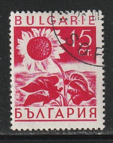 Bulgarije 1938 - Zonnebloem, Ophalen, Bulgarije, Gestempeld