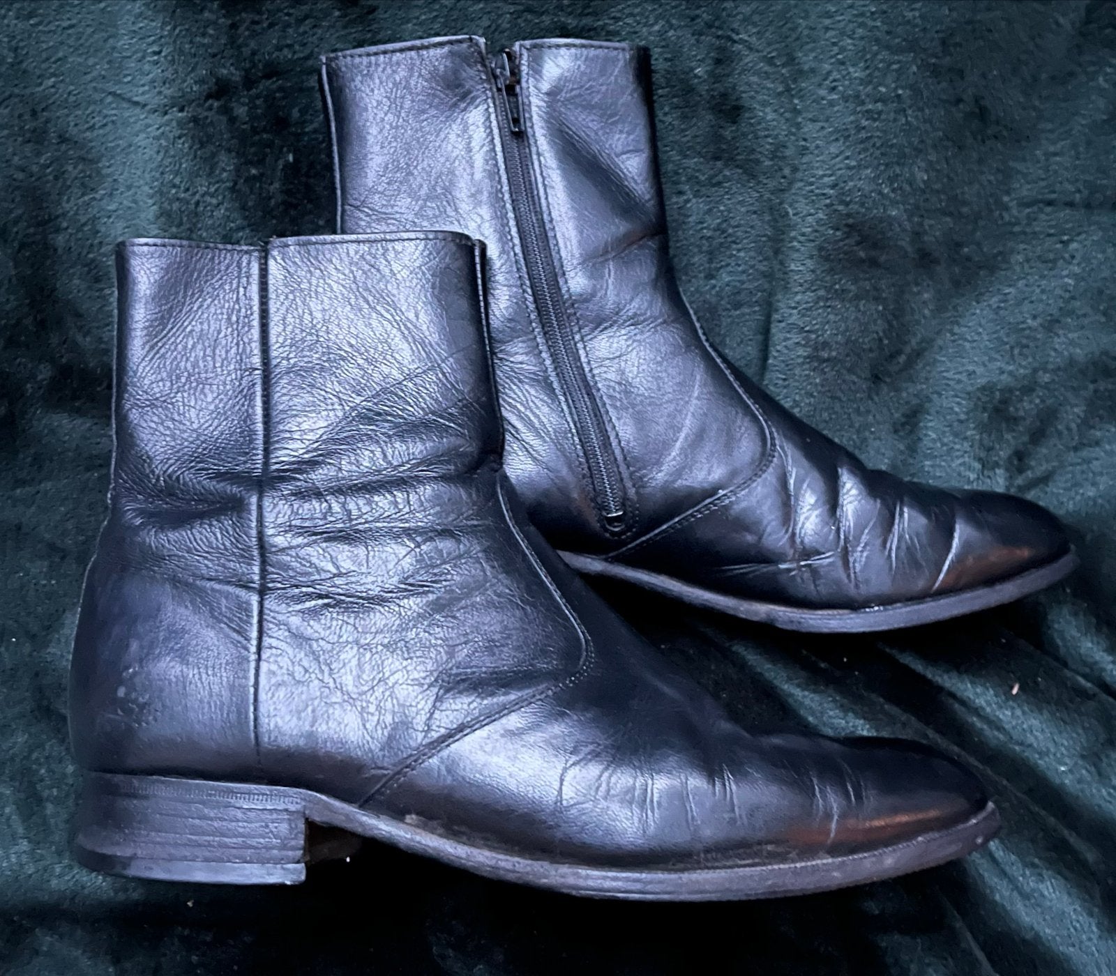 Ambiorix Leren Laarzen Heren Maat 42 Zwart stoer en sjiek, Ophalen of Verzenden, Gedragen, Zwart, Boots