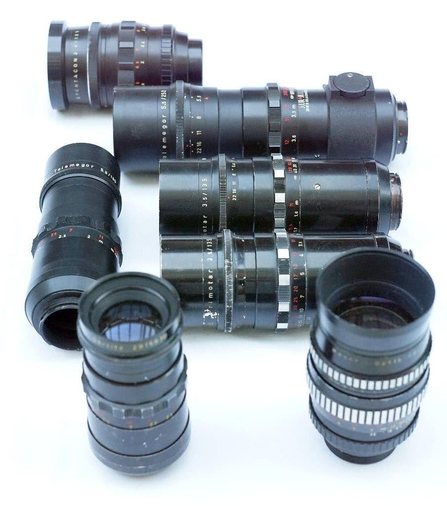 Meyer Optik Gorlitz (Telemegor, Primotar e.a.) Exa of M42, Ophalen of Verzenden, 1960 tot 1980