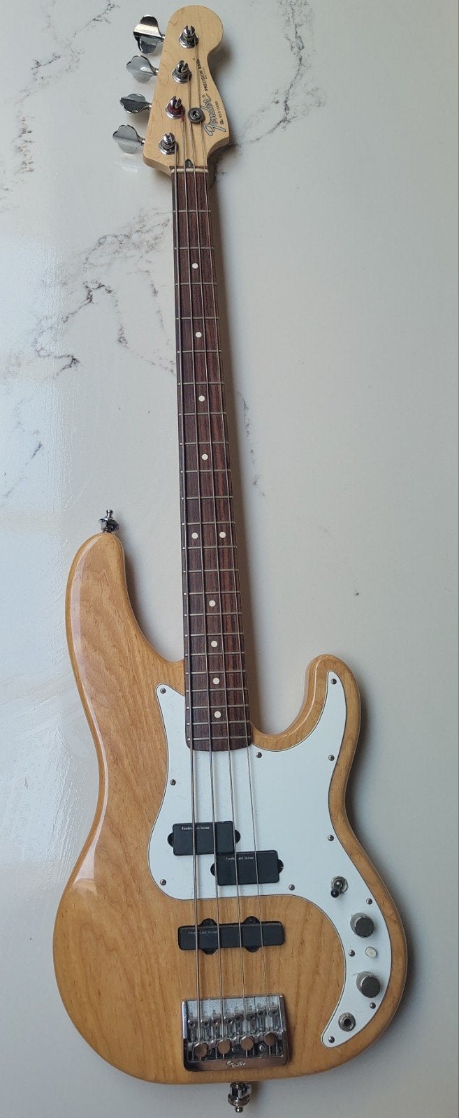 Fender Precision Bass Plus “Longhorn” – USA 1992 – Natural, Muziek en Instrumenten, Snaarinstrumenten | Gitaren | Bas, Ophalen of Verzenden