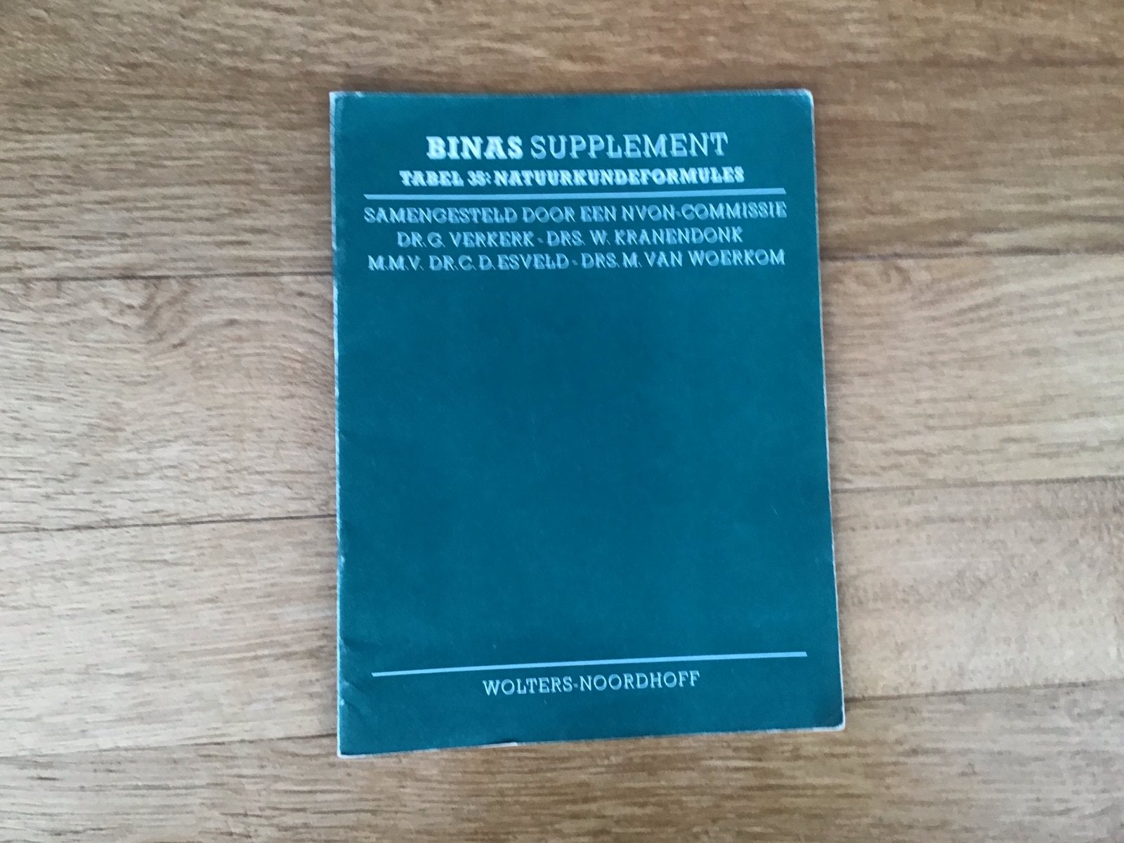 BINAS Supplement Natuurkundeformules Wolters-Noordhoff, Boeken, Ophalen of Verzenden, Beta, Zo goed als nieuw, MBO