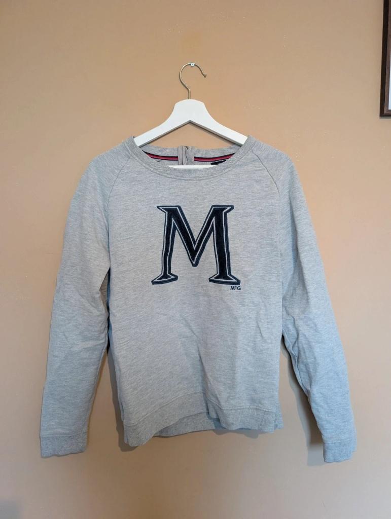 Grijze McGregor sweater varsity M – Maat L valt als M, Maat 38/40 (M), McGregor, Ophalen of Verzenden, Zo goed als nieuw