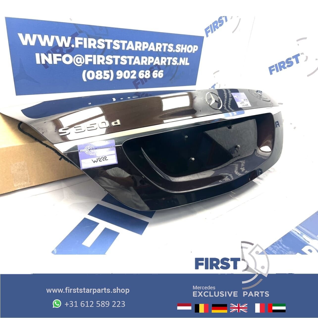 W222 S KLASSE ACHTERKLEP ELEKTRISCH COMPLETE KOFFERKLEP KOFF