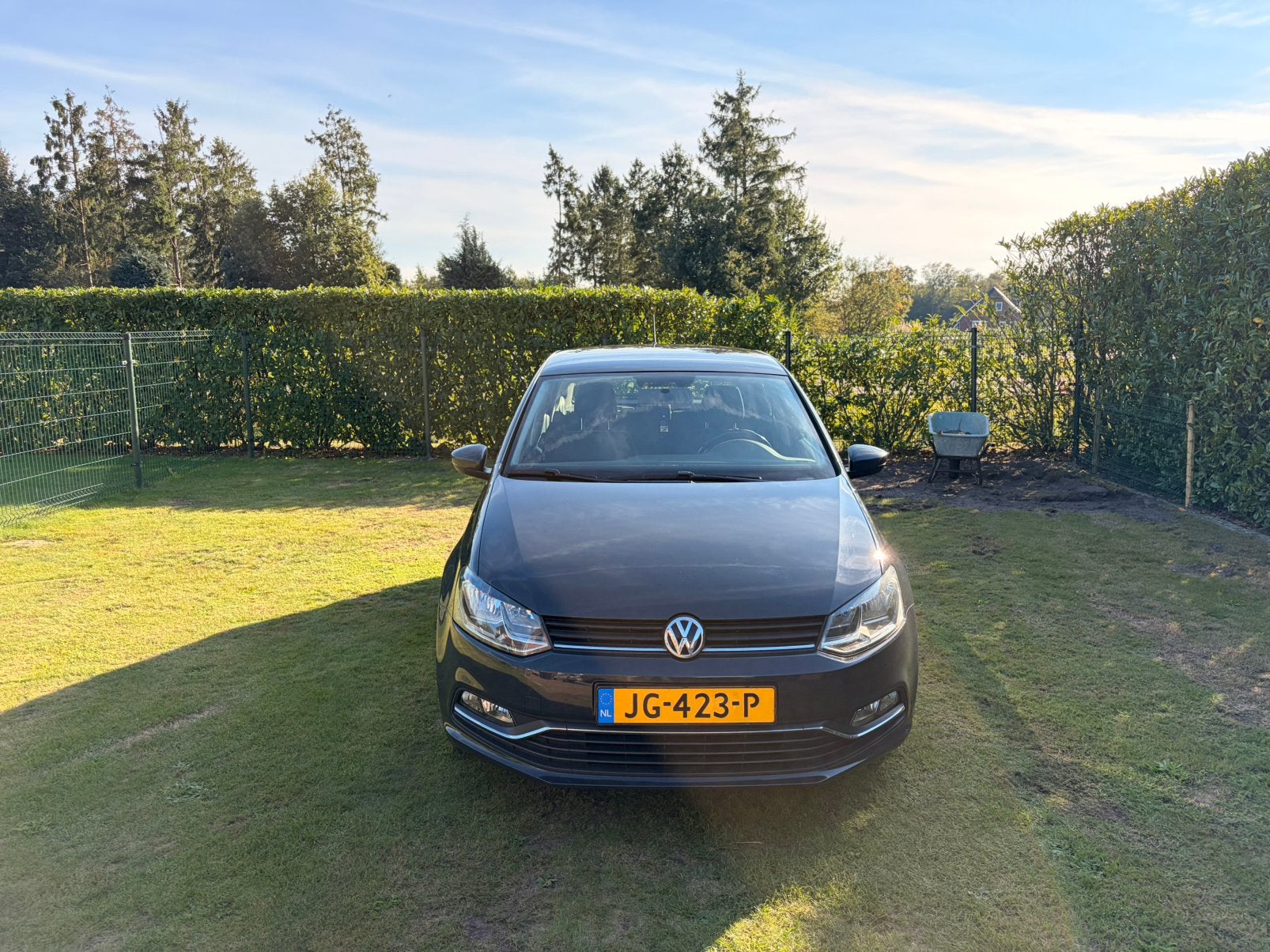 Volkswagen Polo 1.2 TSI 66KW 2015 Grijs, Auto's, Stof, 40 €/maand, 4 cilinders, Verwarmde buitenspiegels