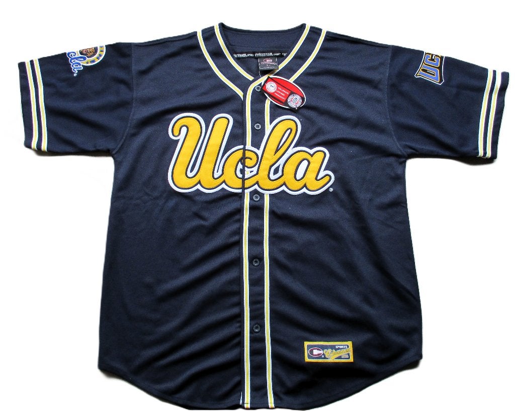 Ucla baseball jersey by colosseum ncaa spell out script, Sport en Fitness, Honkbal en Softbal, Honkbal, Info@taurusvintage.nl
