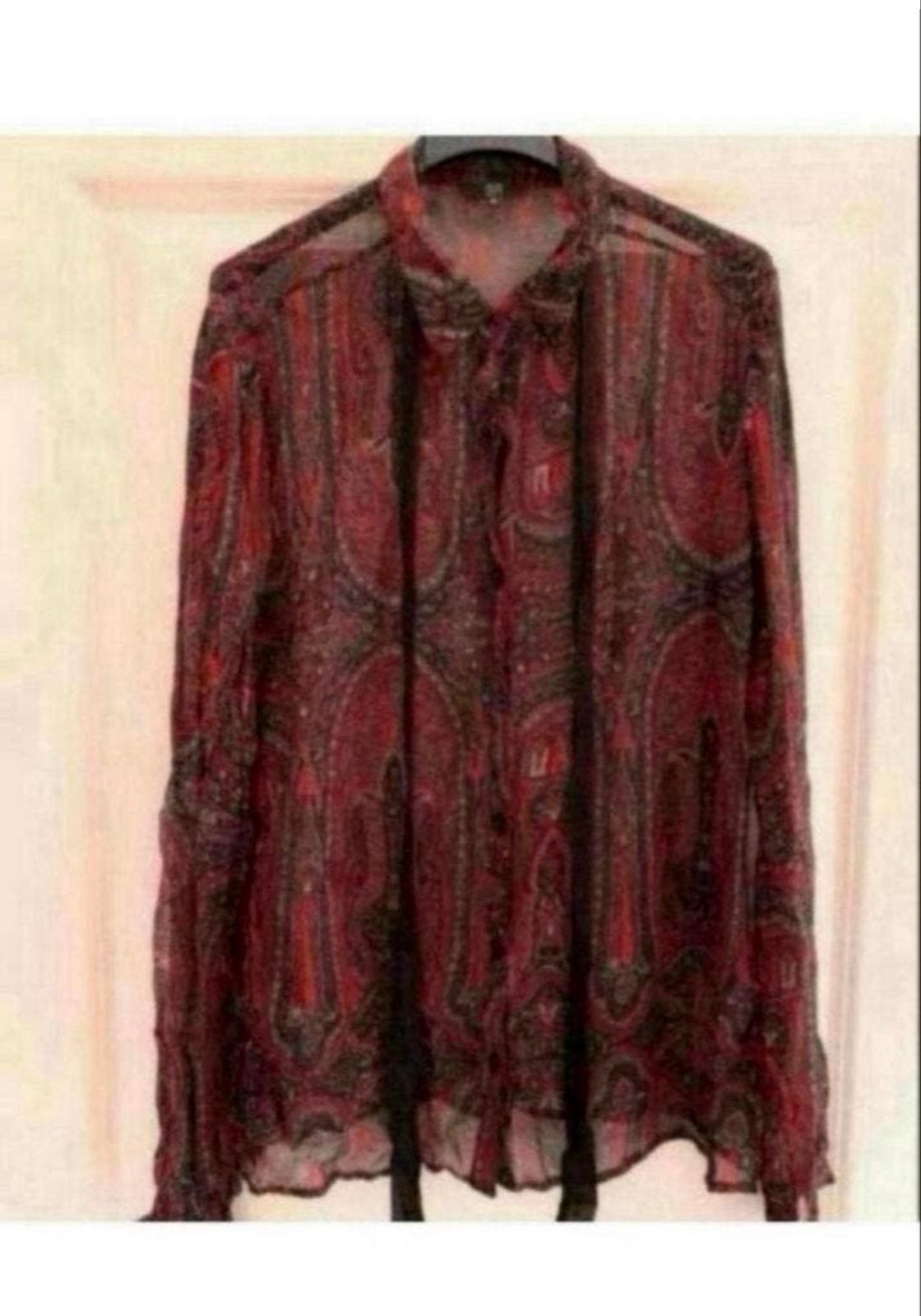 Dept Blouse met Paisley Print - Maat M, Ophalen of Verzenden, Zo goed als nieuw, Maat 38/40 (M), Rood