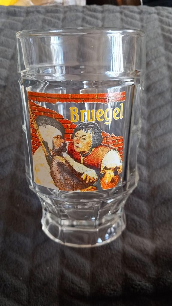 Bier Pul Bruegel België Bierpul Glas Bierglas, Ophalen of Verzenden, Zo goed als nieuw, Pul(len), Overige merken
