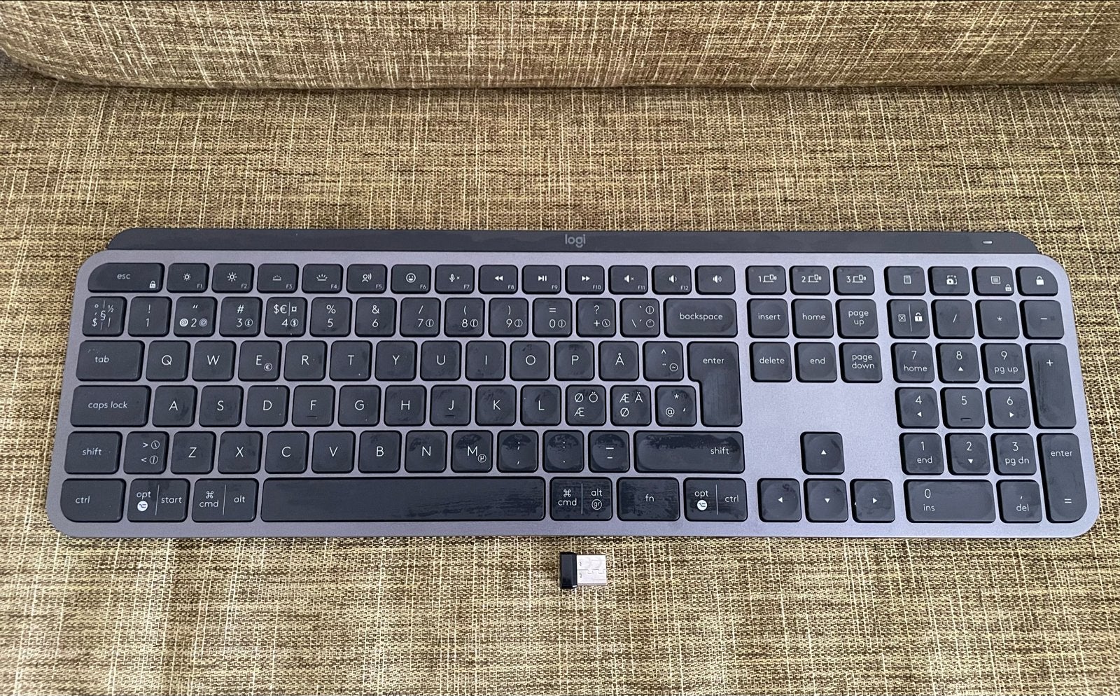 Logitech MX Keys draadloos toetsenbord - Qwerty, Draadloze ontvanger, Ophalen of Verzenden, Zo goed als nieuw, Draadloos